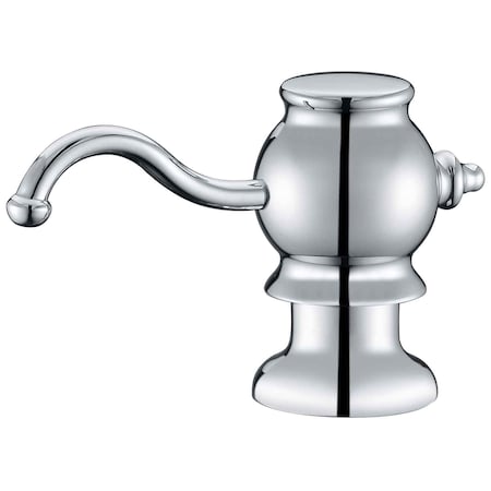 Whitehaus Solid Brass Soap/Lotion Dispenser, Polished Chrome WHSD030-C